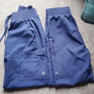 Two Pairs Navy Easy Stretch Jogger Scrubs